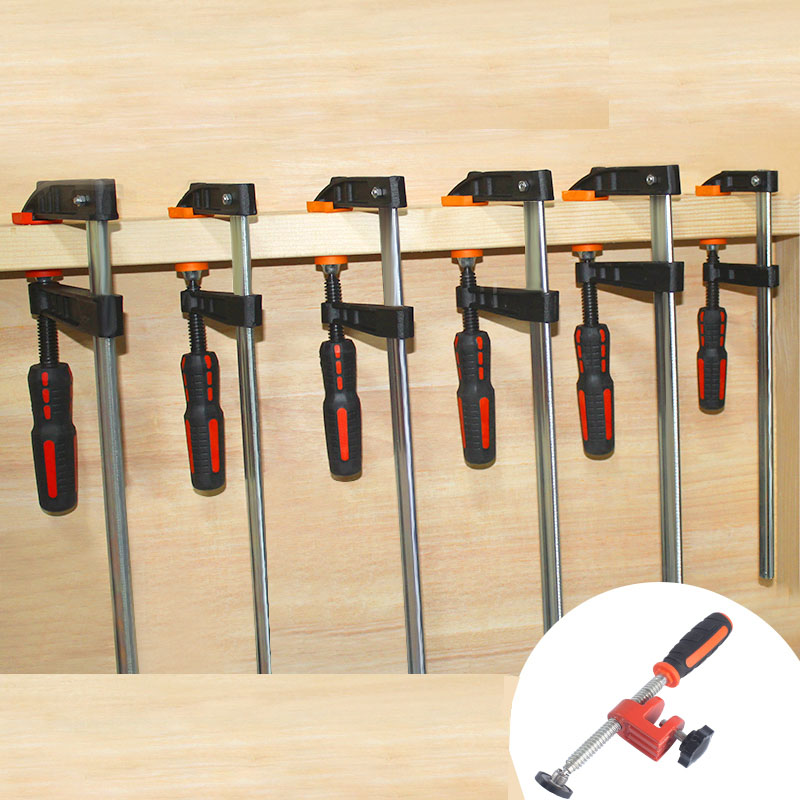Clamp Set F Style - Barra de hierro maleable, abrazadera F,