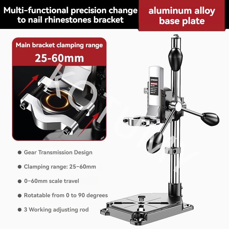 Drill Press Bench - Soporte ajustable para taladro de columna