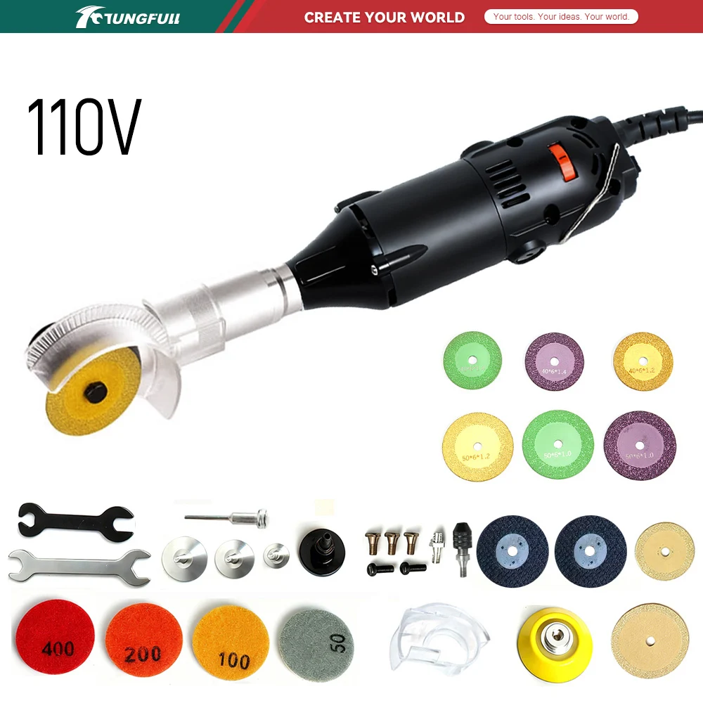 Hand Tools Mechanical Workshop - TUNGFULL Mini Amoladora Angular de 110V,