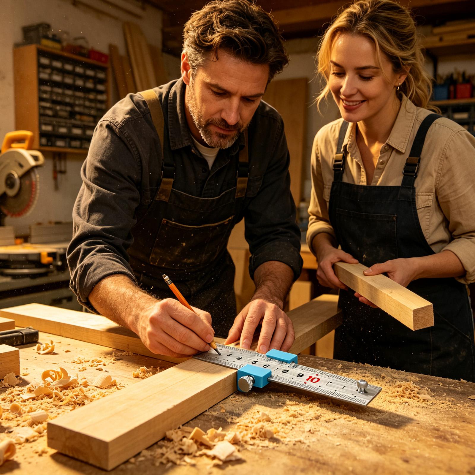 Workshop Tools For Carpentry - Herramientas de Carpintería: Regla de Carpintería,