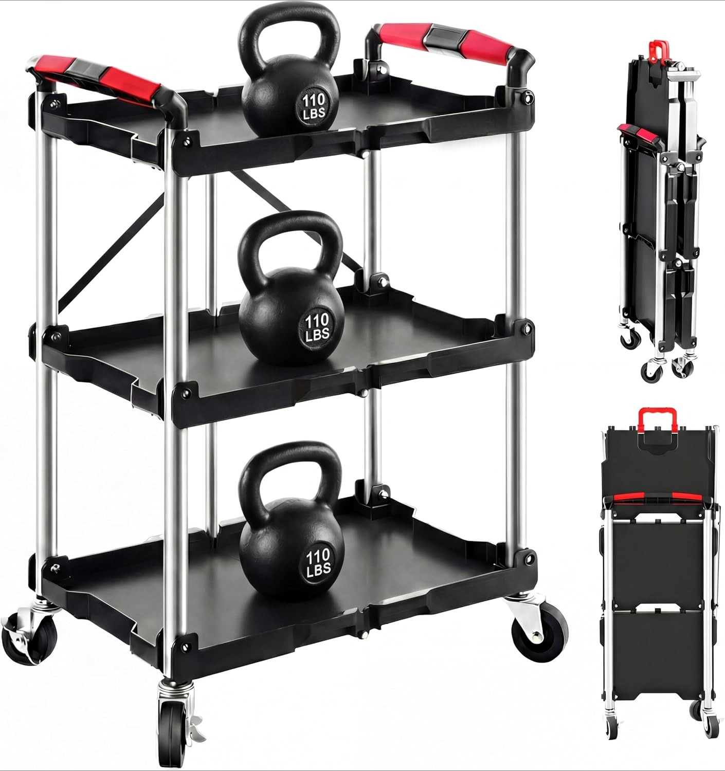 Workshop Tools Storage - Carrito de Servicio Plegable de 3