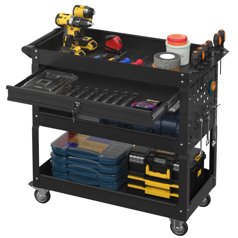 Workshop Garage Tools Manufacturer - Carrito de Herramientas Rodante de 3