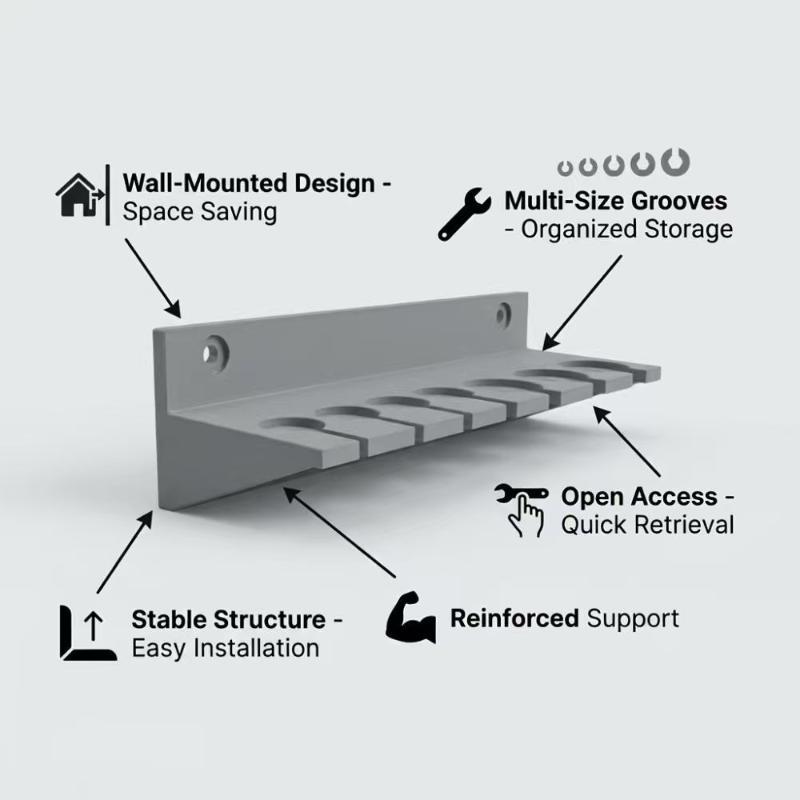 Soporte de pared con mango en  - Mini Workshop Tools reseña y precio