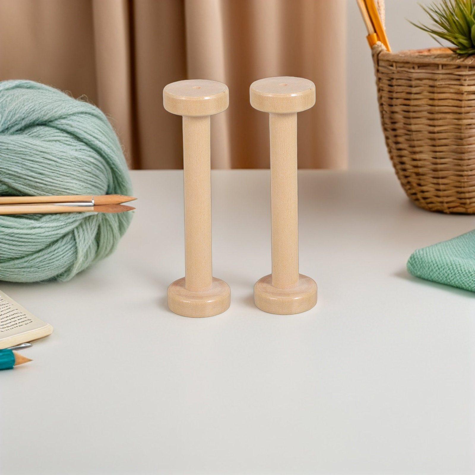 5 Bobinas de Madera Naturales  - Workshop Tools Diy reseña y precio