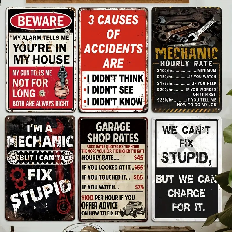 Letreros y Placas Decorativas, - Workshop Tools Logo reseña y precio