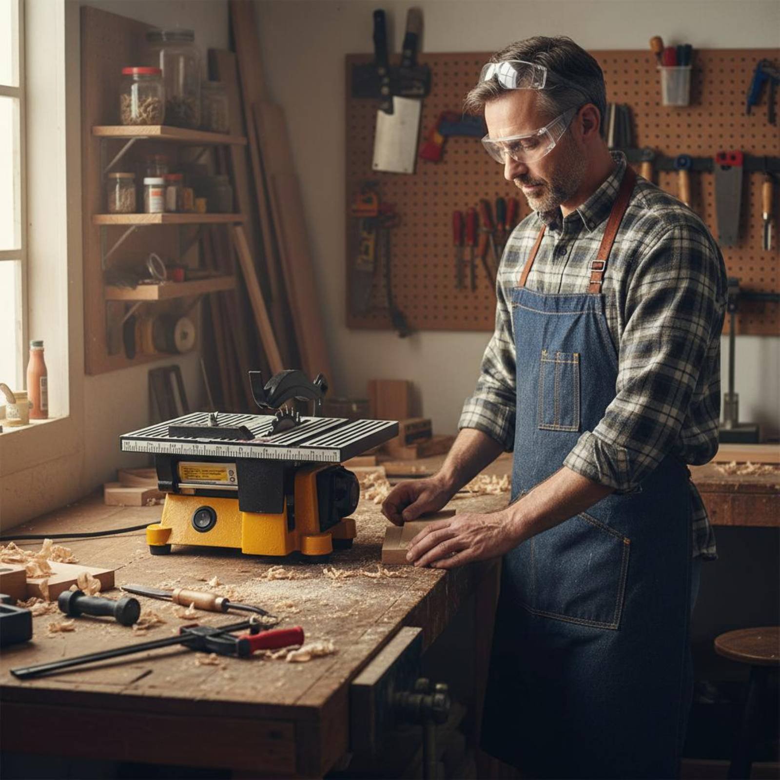 Mini Sierra de Mesa Portátil,  - Mini Workshop Tools reseña y precio