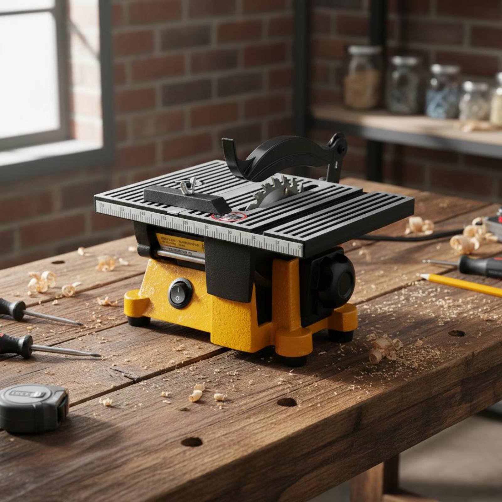 Mini Sierra de Mesa Portátil,  - Mini Workshop Tools reseña y precio
