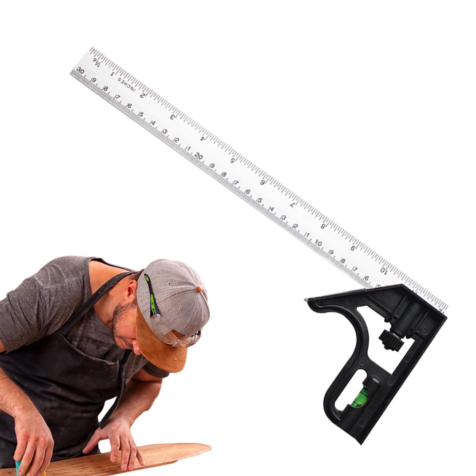 Regla de ángulo combinada de a - Workshop Tools For Carpentry reseña y precio